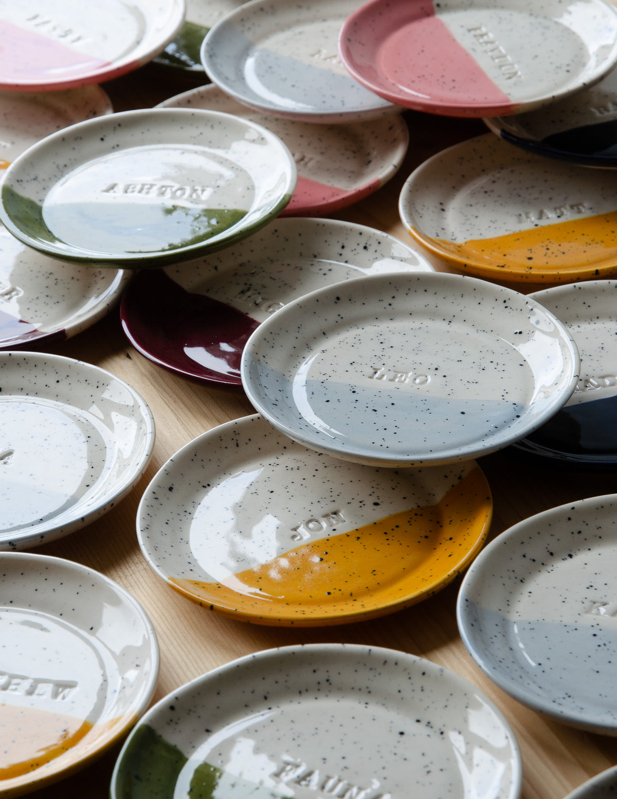 Plate 11cm with stamped name - made to order