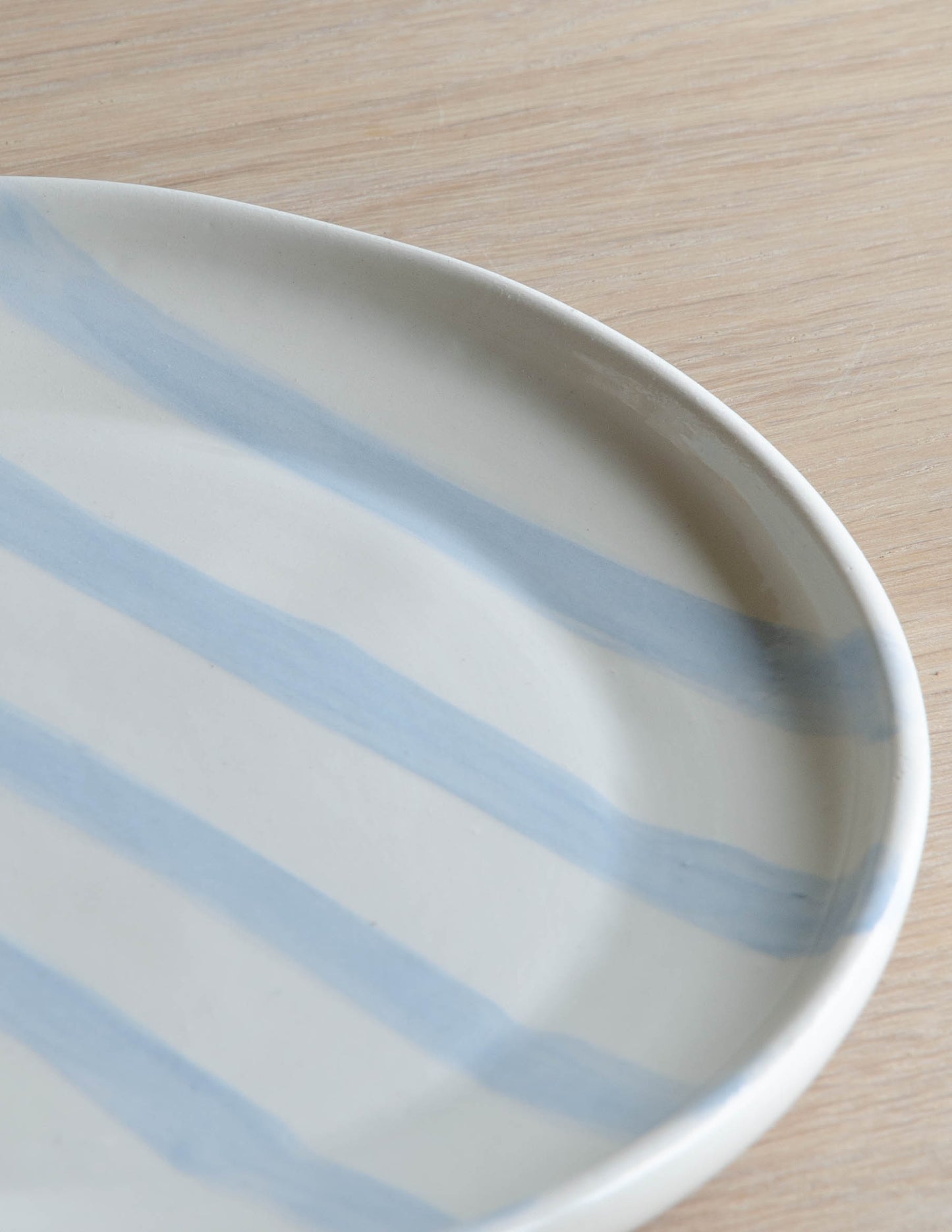 Bord 17cm met sea strepen