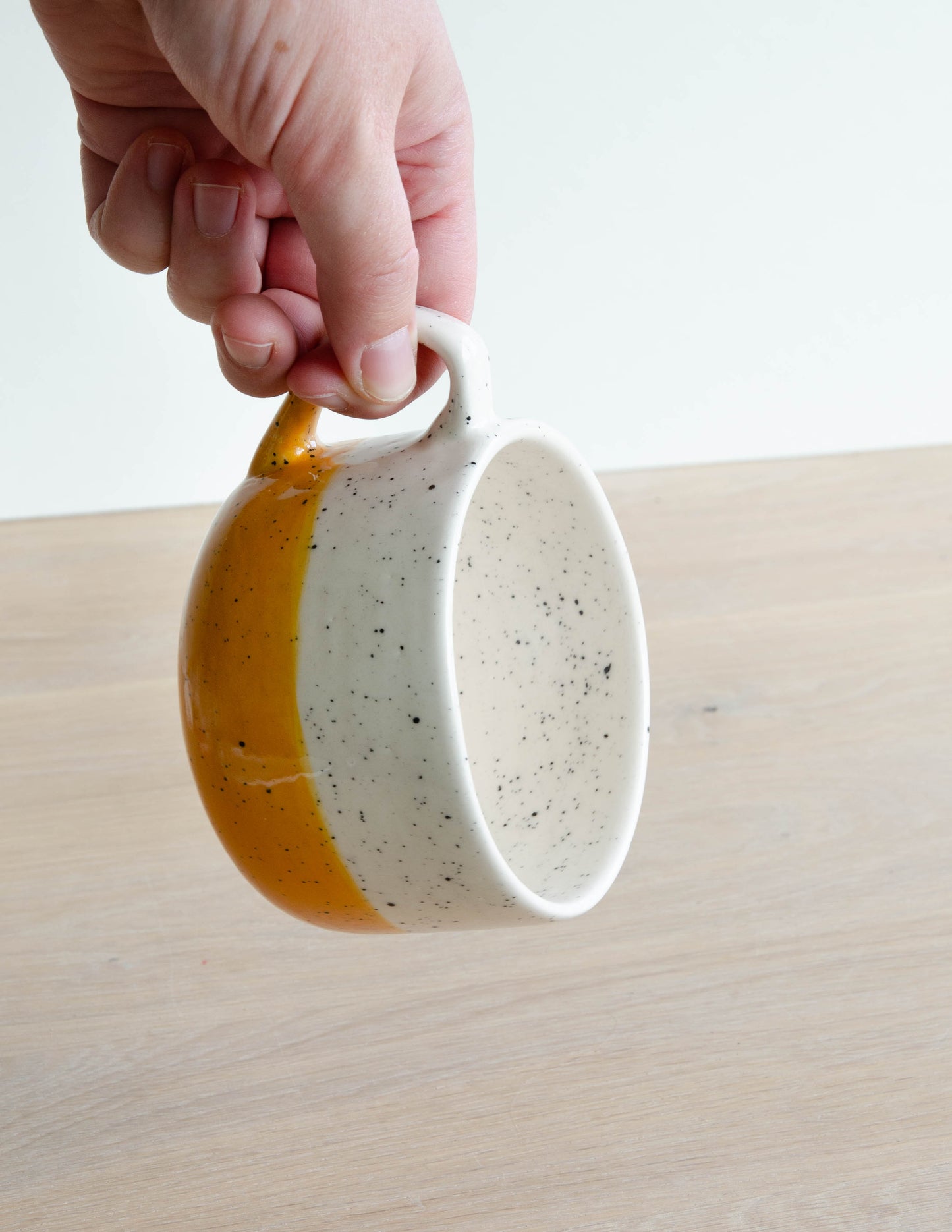 Cappuccino beker geel