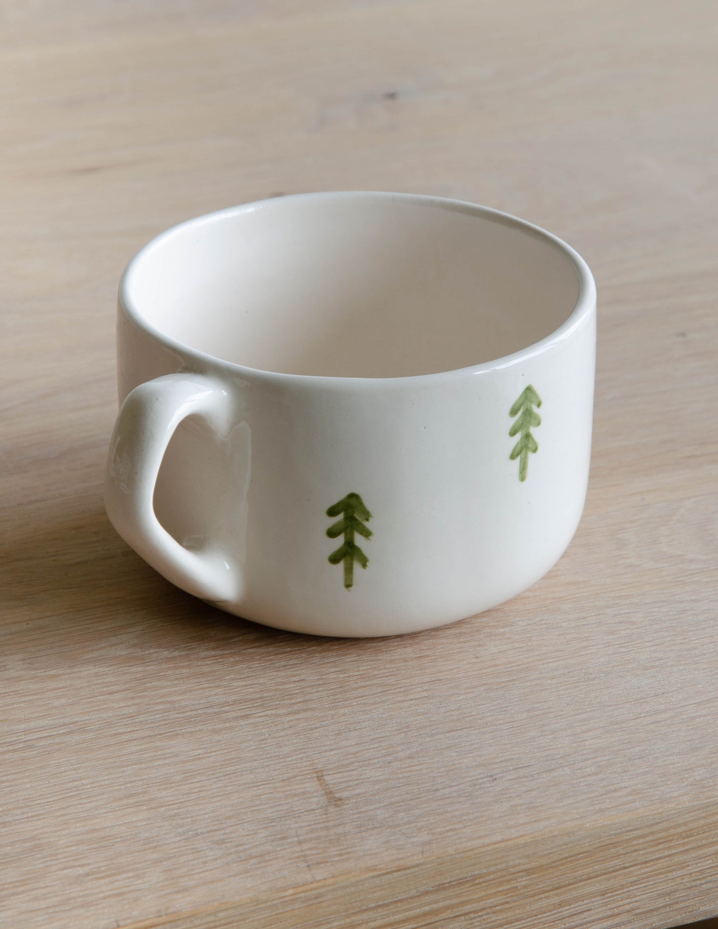 Cappuccino beker kerst boompjes