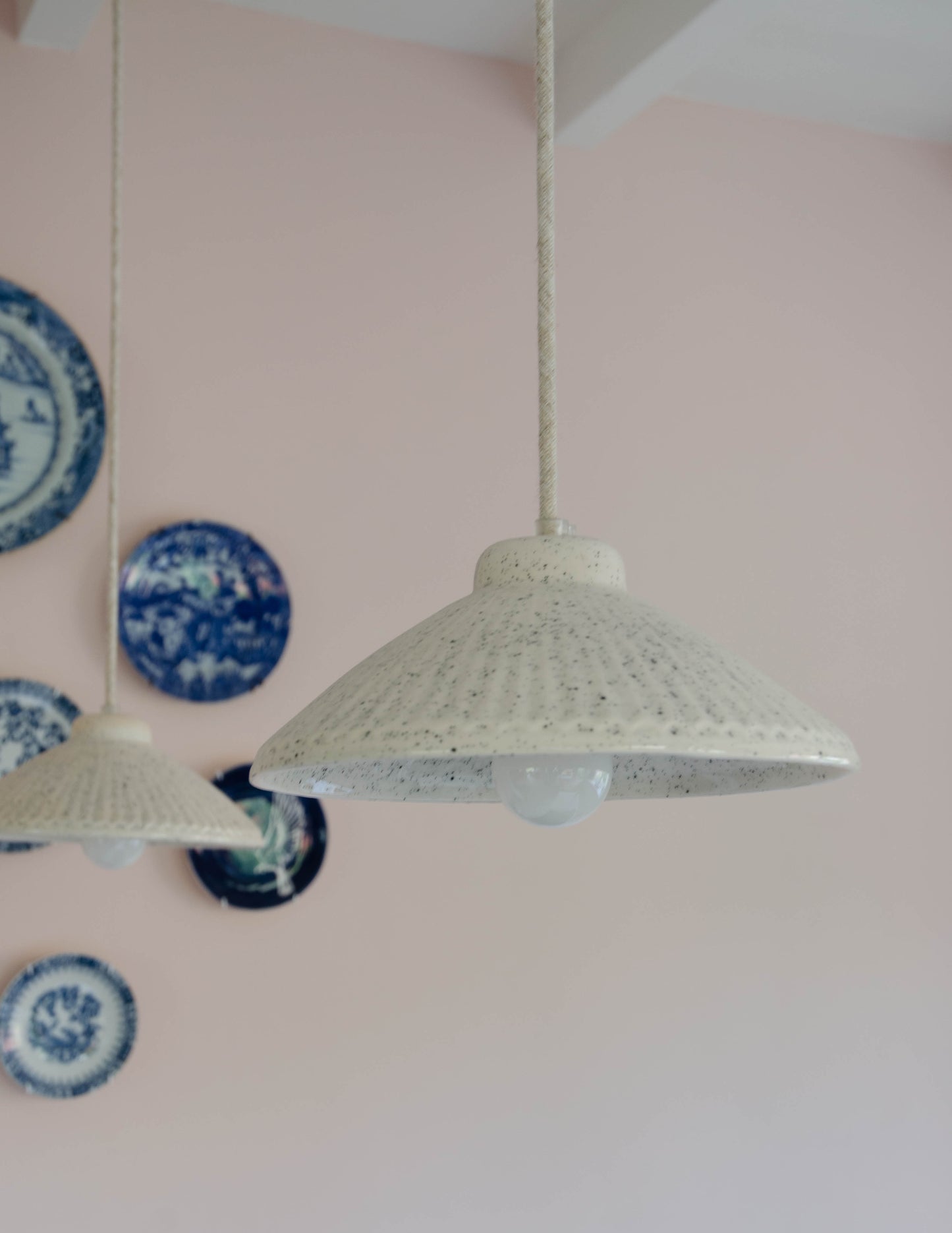 Hanglamp ribbels spikkels