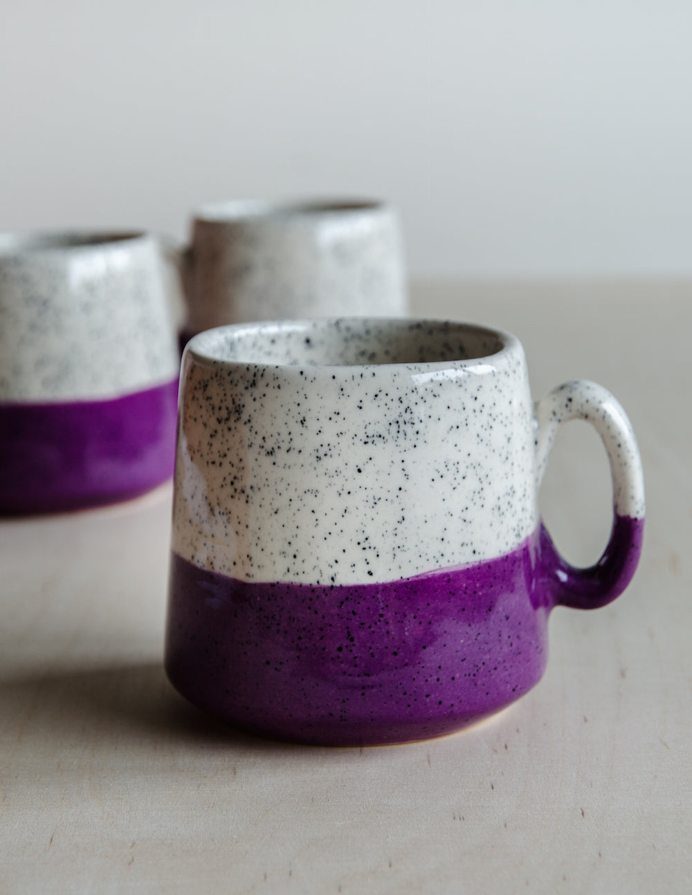 Beker spikkel purple