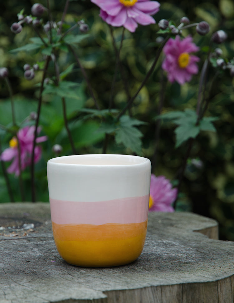 Mok summer geel-roze