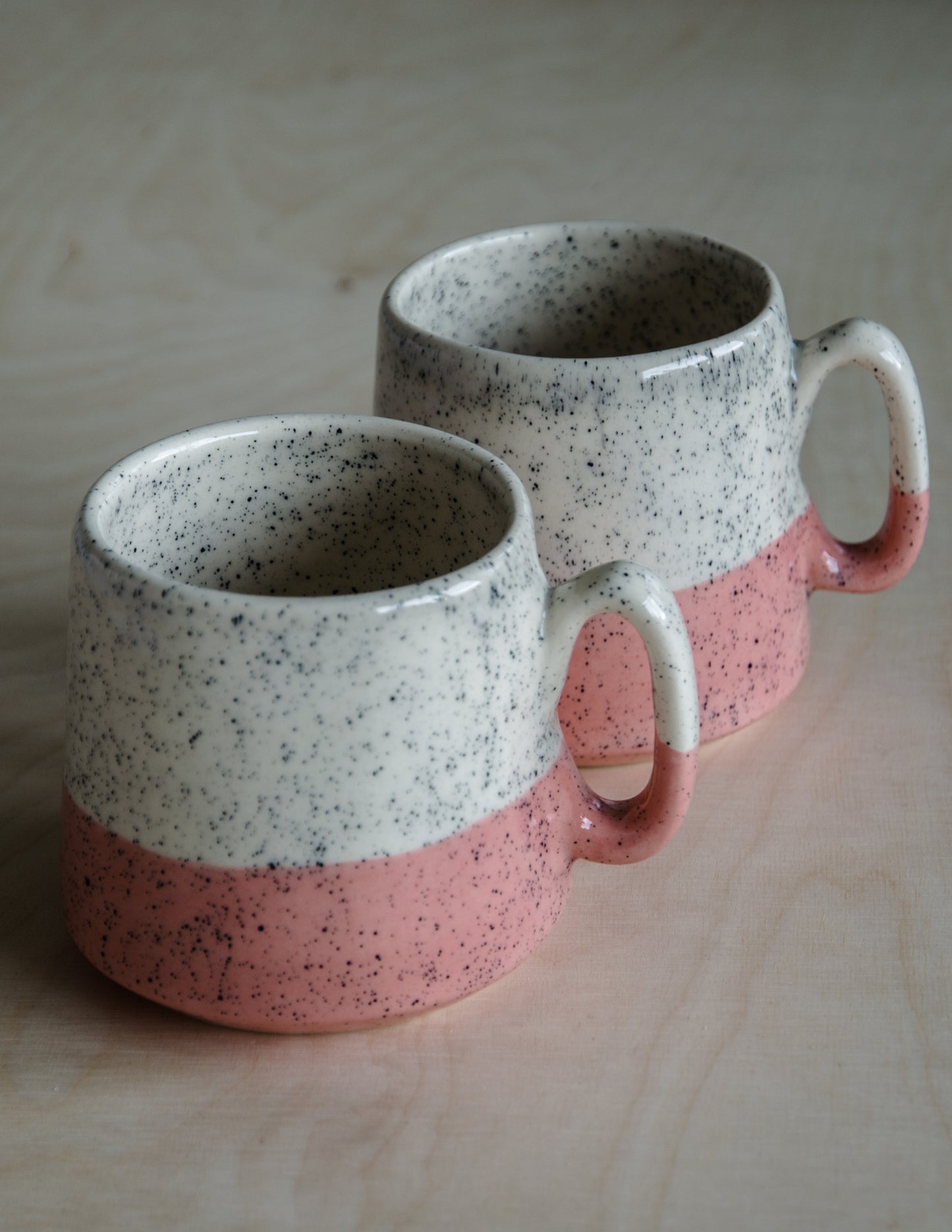 Beker spikkel blush pink