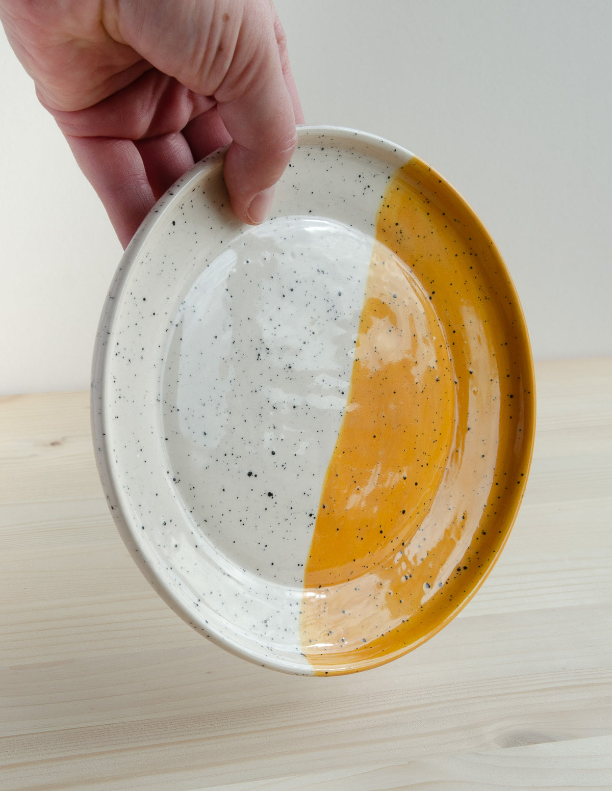Plate 17cm with sea stripes