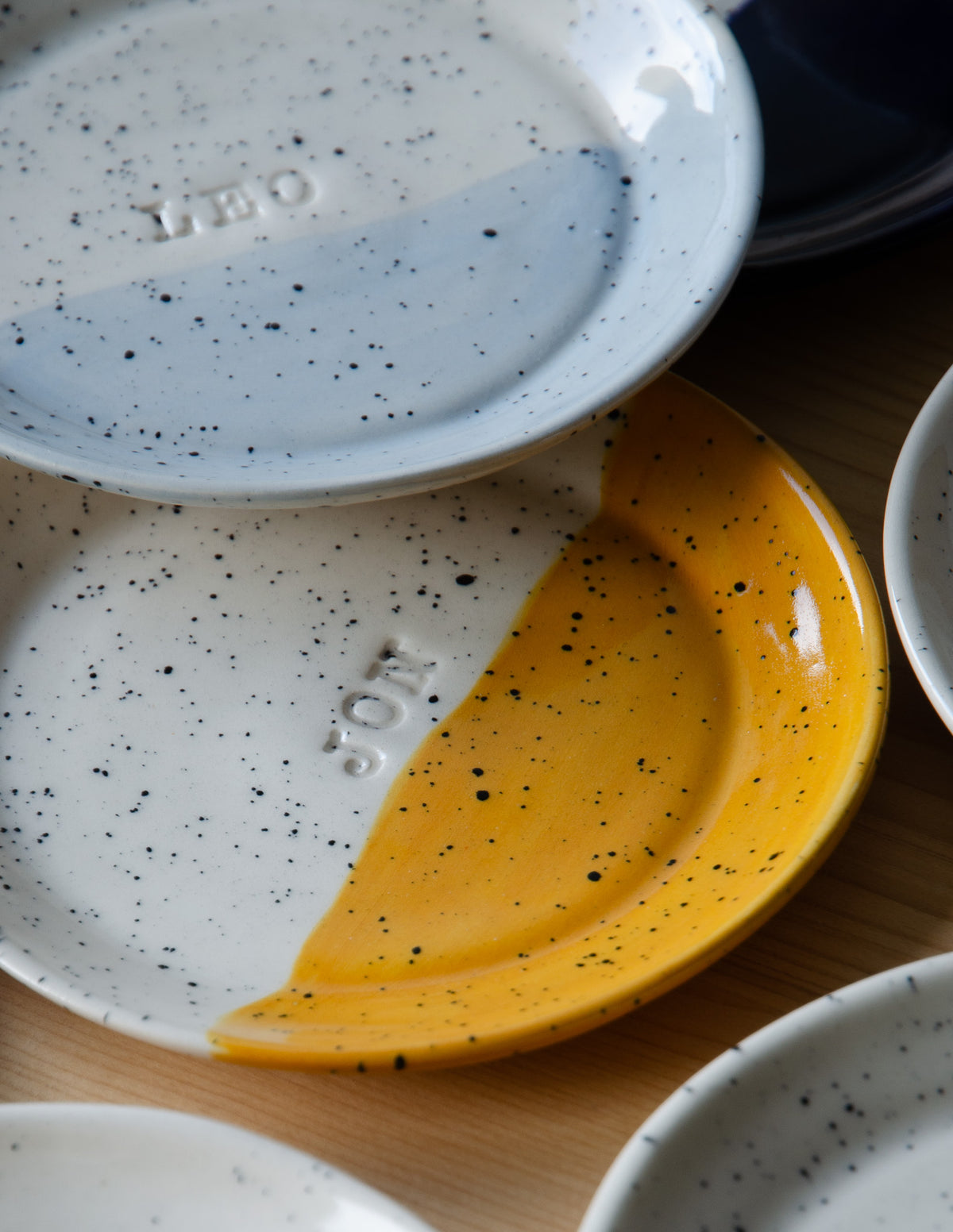 Plate 11cm with stamped name - made to order