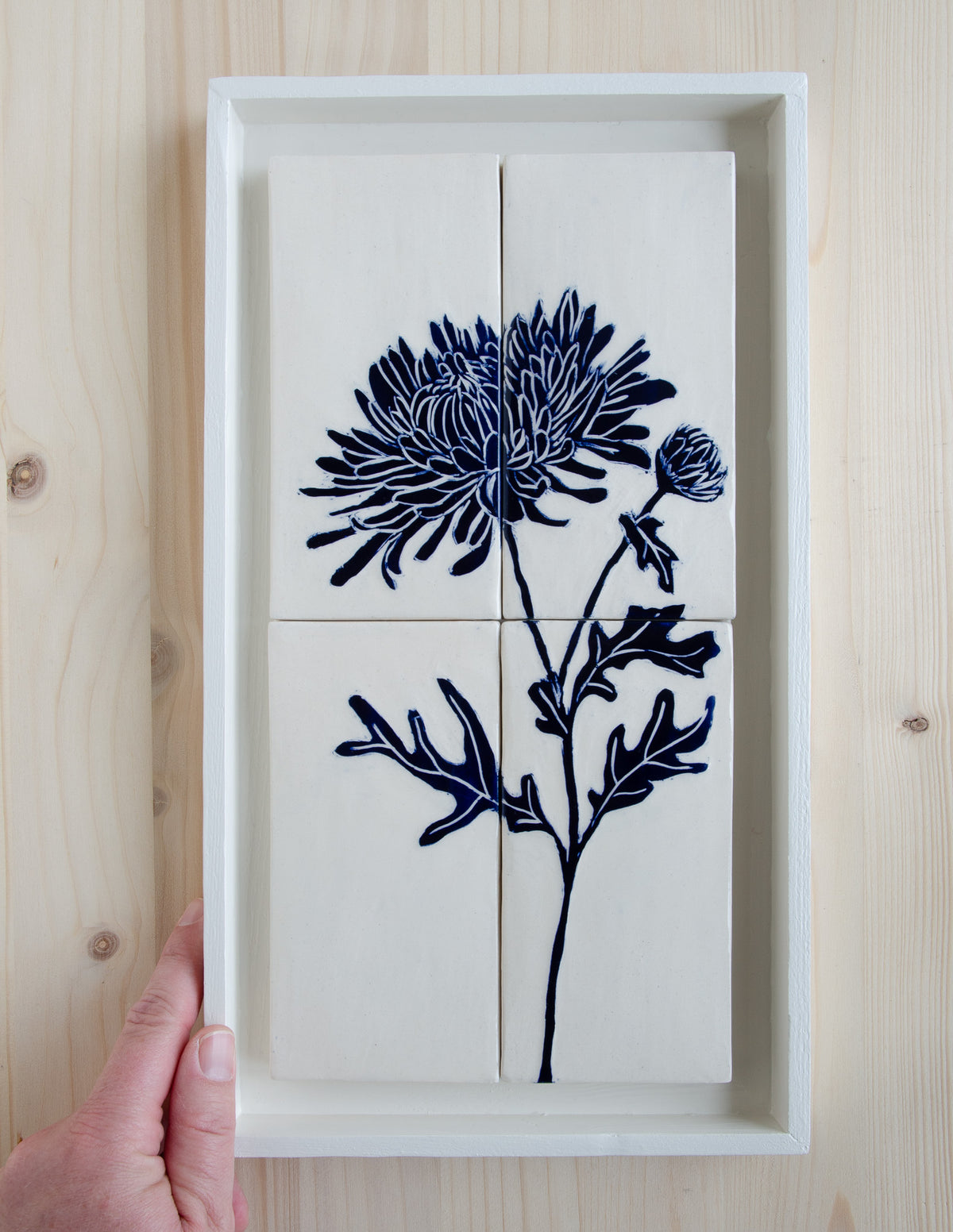 Tegel tableau Chrysant
