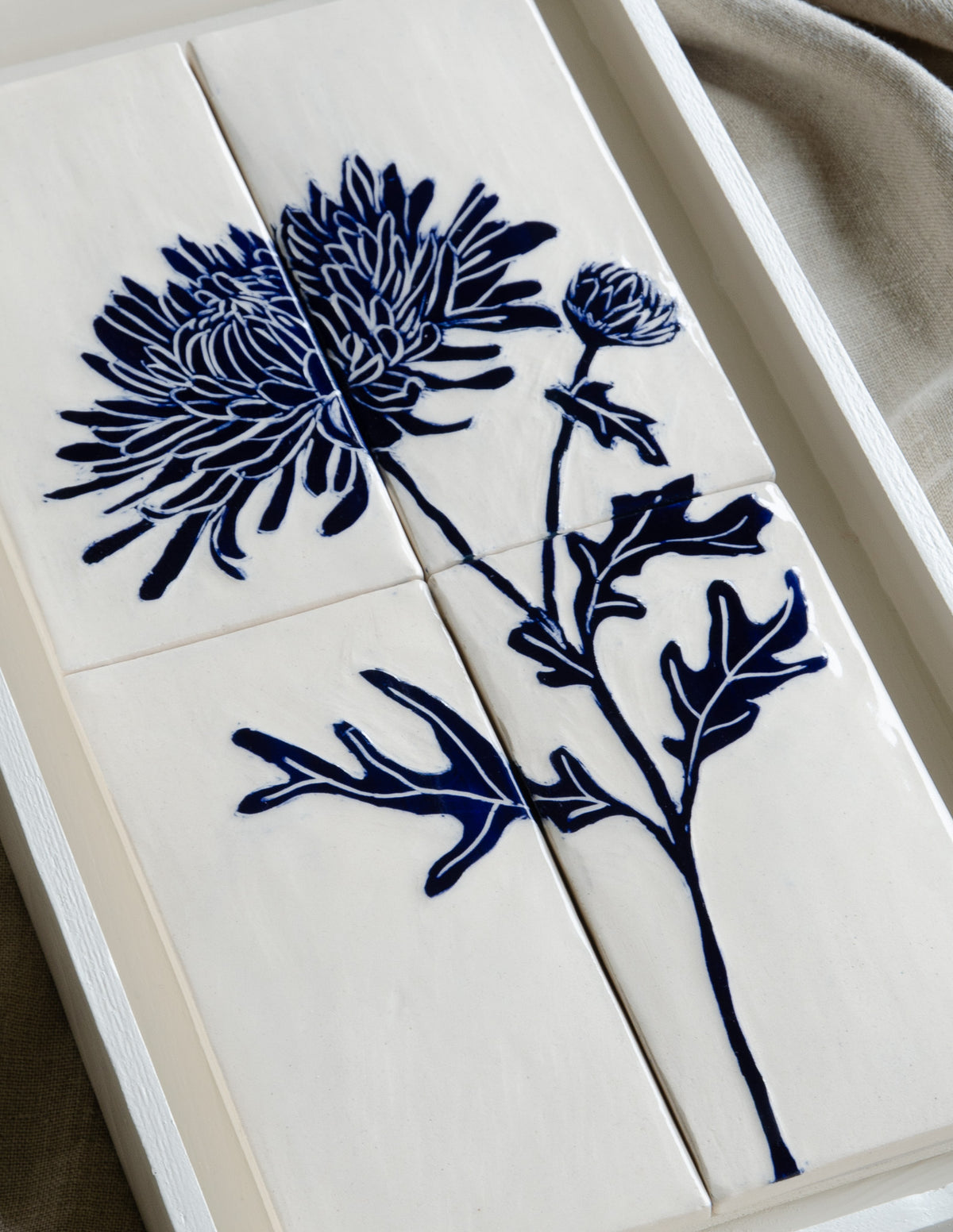 Tegel tableau Chrysant