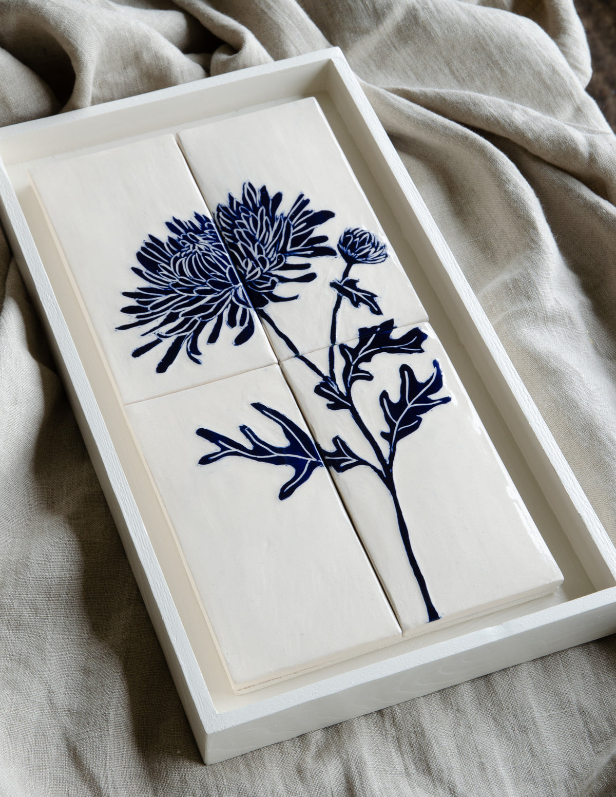 Tegel tableau Chrysant