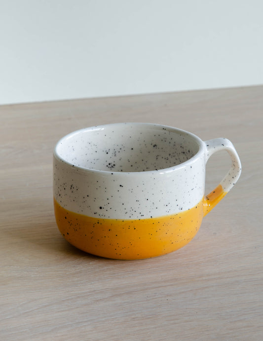 Cappuccino beker geel