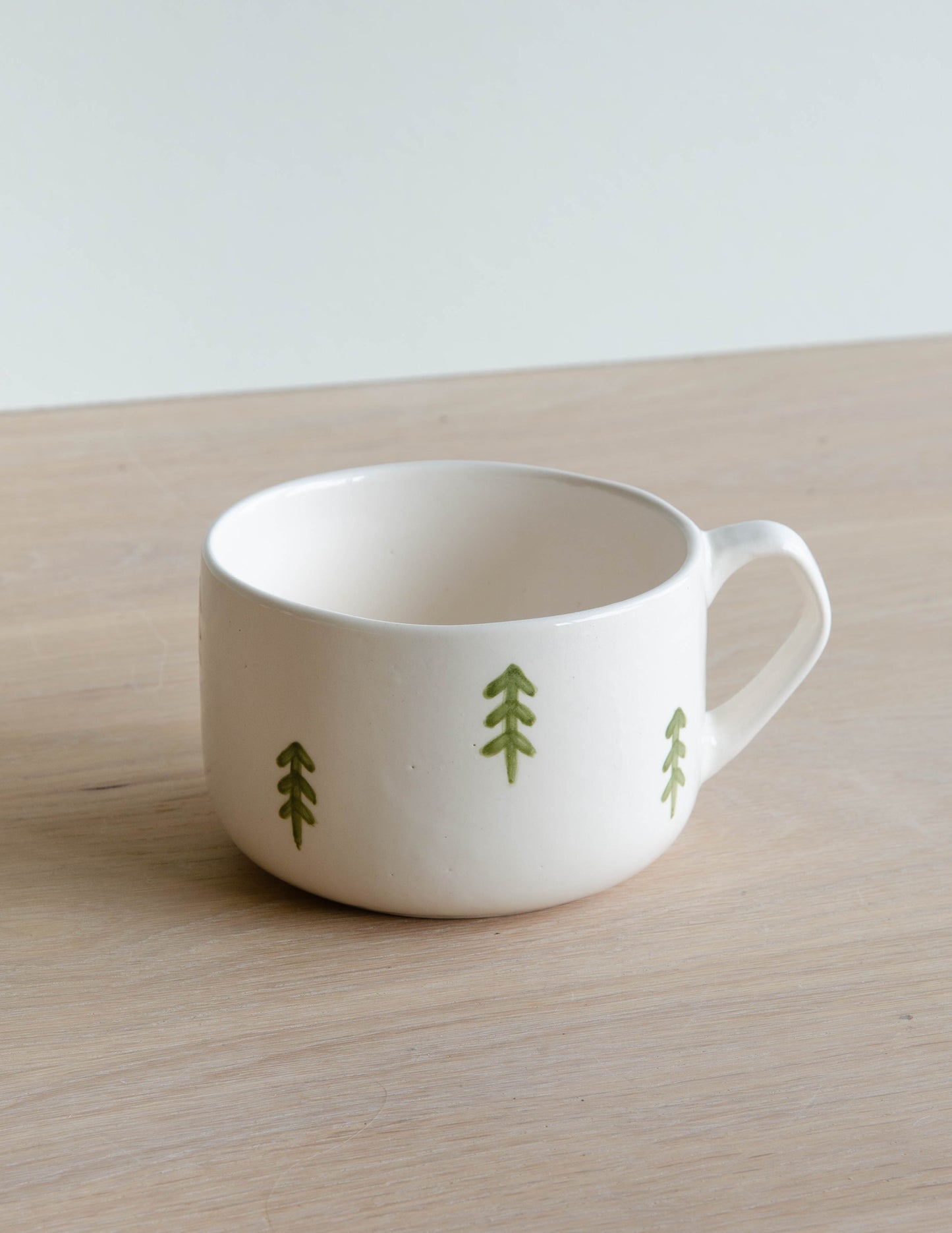 Cappuccino beker kerst boompjes