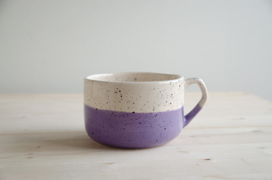 Cappuccino beker lila