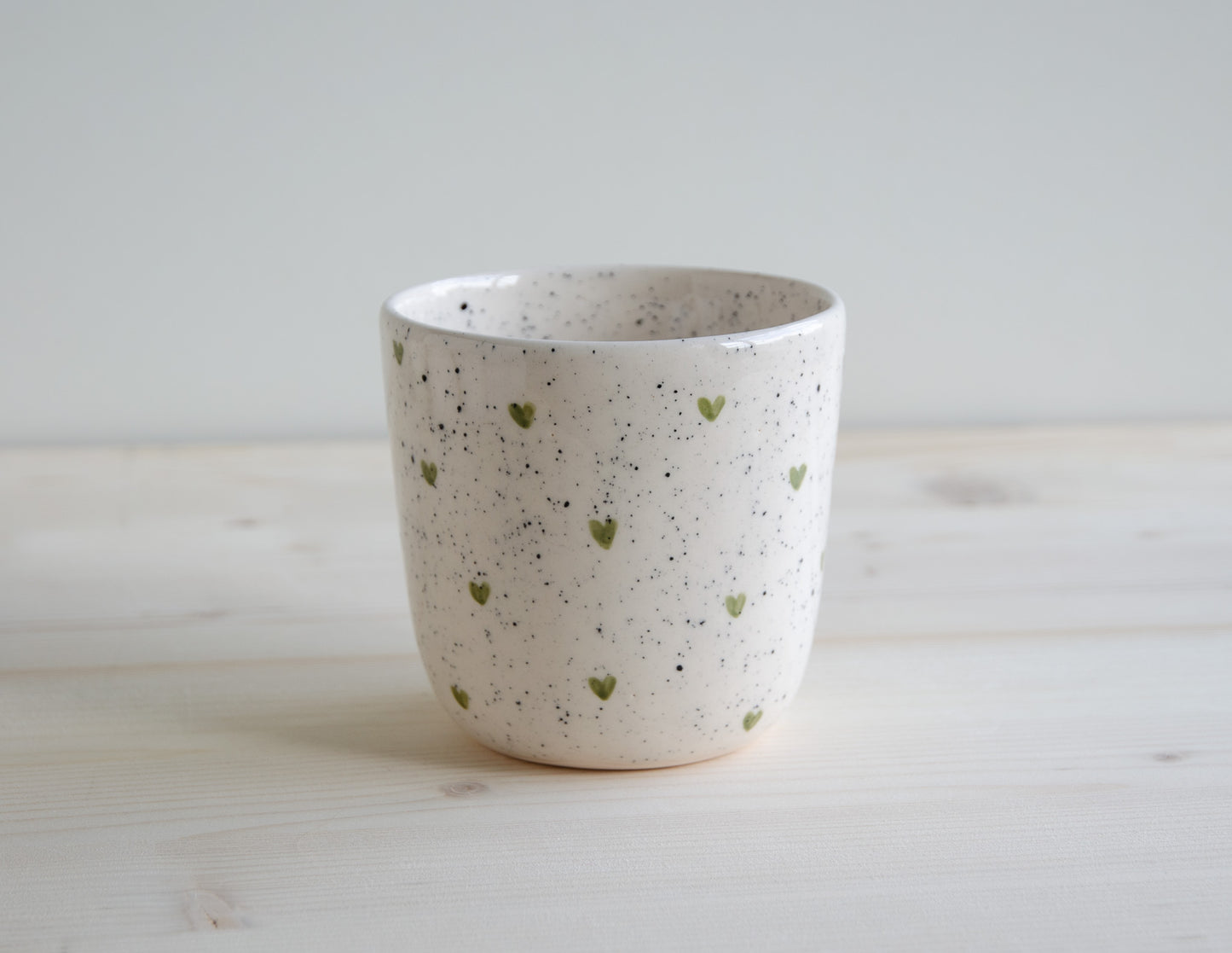 Mok spikkel hartje groen