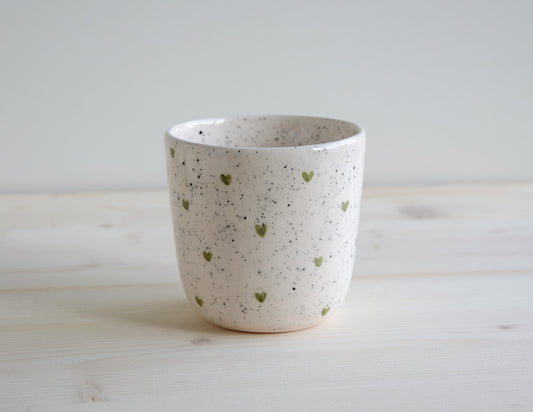 Mok spikkel hartje groen