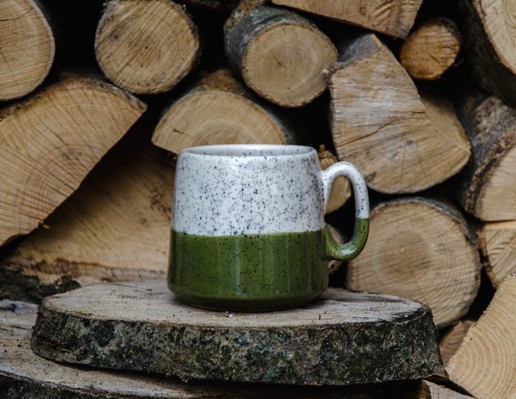 Beker spikkel groen
