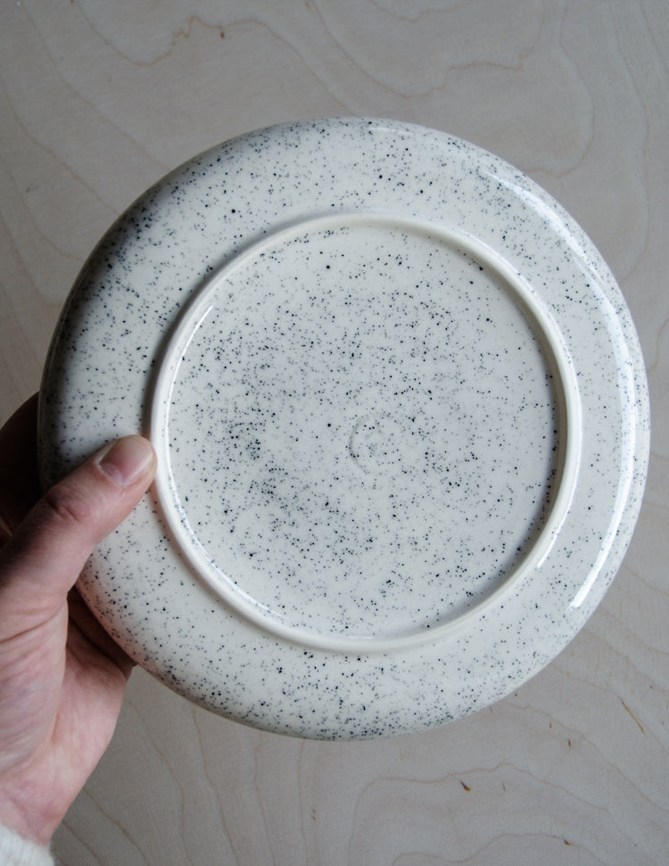 Diep bord spikkels 19,5cm